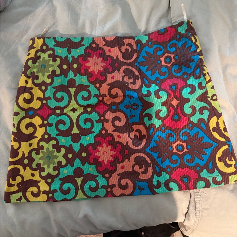 Judith March Multicolor Patterned Mini Skirt